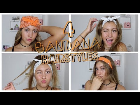 4 Bandana Hairstyles ‍♀️ ⎮ Léa Amico