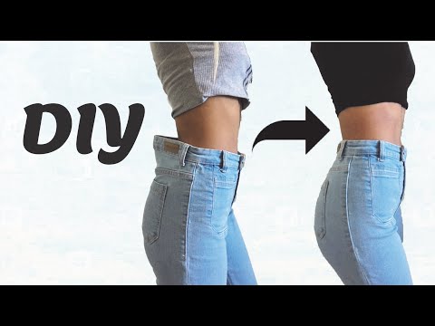 DIY - Resserrer/Ajuster la taille d'un pantalon trop large ! (COUTURE)