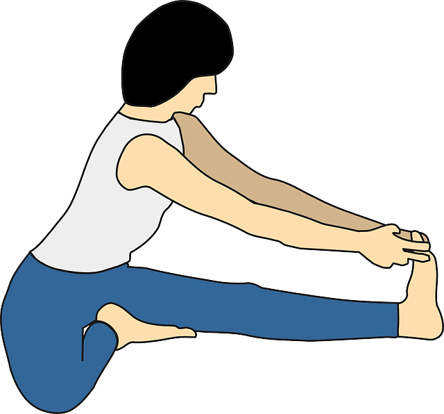yoga, femme, faire de l'exercice